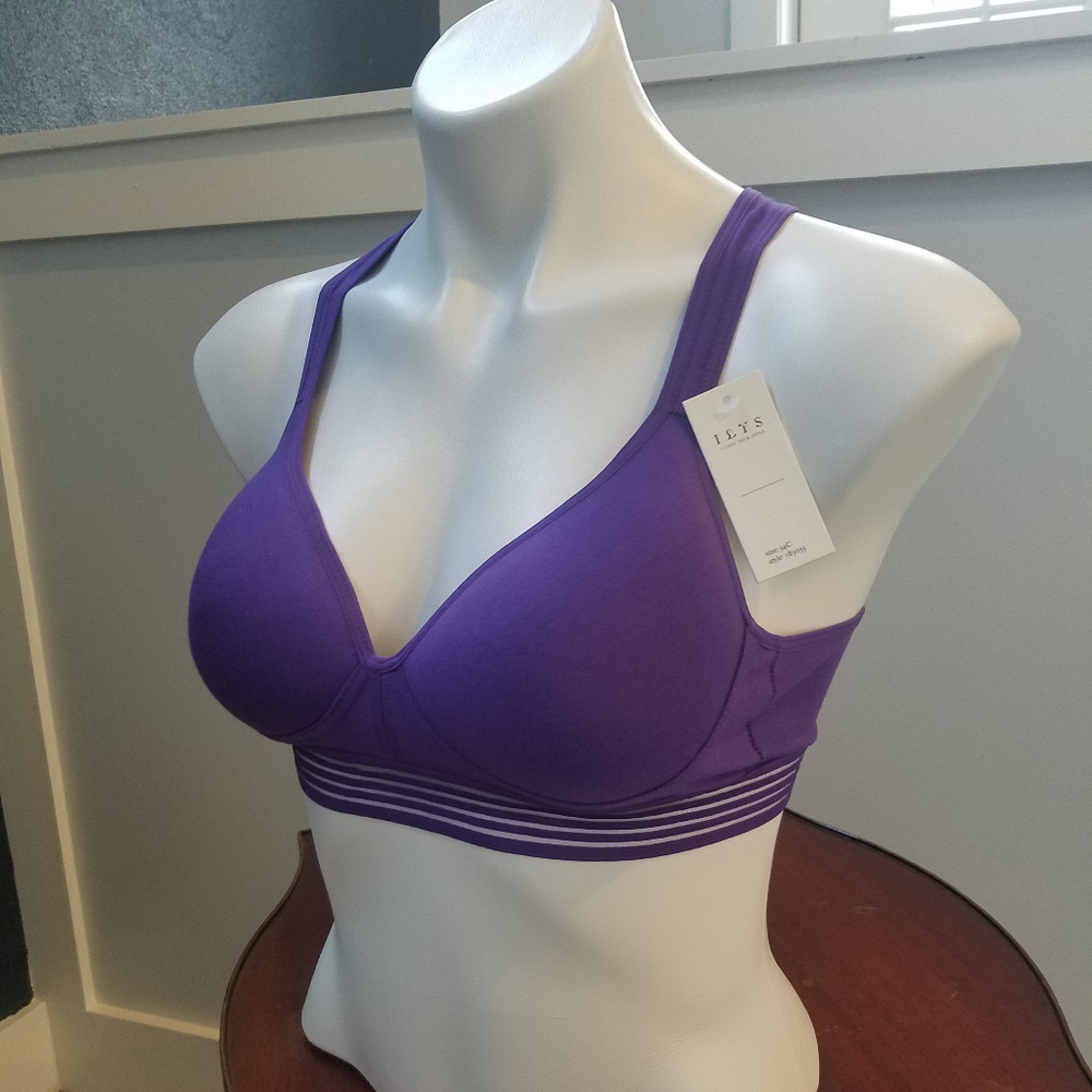NWT I Love Your Style Soft Bra - Purple